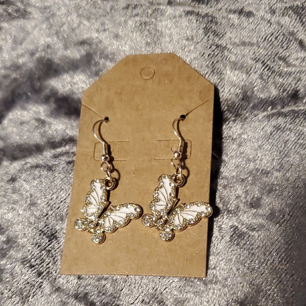 Elegant Butterfly Earrings in Silver